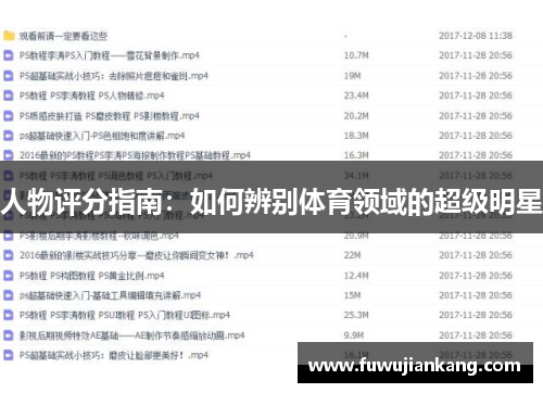 人物评分指南：如何辨别体育领域的超级明星